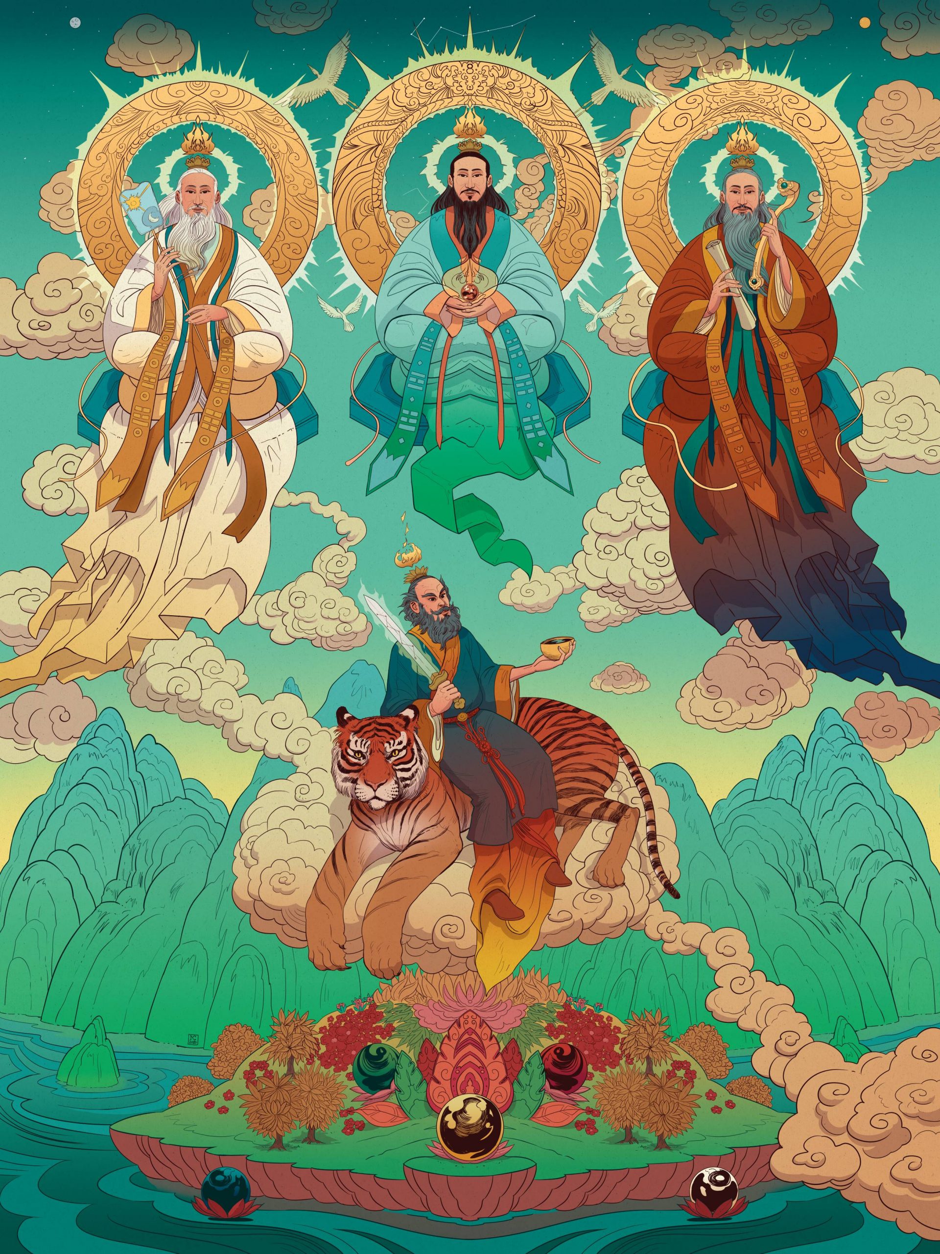 Daoist Art color cmyk balls2